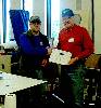 Jeff Podergois - Best Score in Match Winner, Keith presents award to Jeff, an IDPA Expert in CDP.