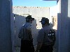 Craig a former Army Paratrooper is instructing me as I got through a Shoot House scenario.